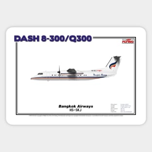 DeHavilland Canada Dash 8-300/Q300 - Bangkok Airways (Art Print) Sticker